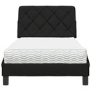 seng med madras 80x200 cm stof sort
