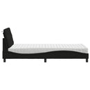 seng med madras 80x200 cm stof sort
