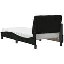 seng med madras 90x190 cm stof sort