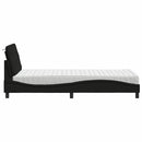 seng med madras 90x200 cm stof sort