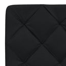 Seng med madras 140x190 cm stof sort
