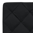Seng med madras 160x200 cm stof sort