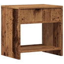 sengeborde 2 stk. 40x30x40 cm konstrueret træ gammelt trælook