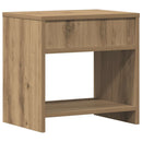 sengebord 40x30x40 cm konstrueret træ kunsteg