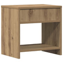 sengeborde 2 stk. 40x30x40 cm konstrueret træ kunsteg