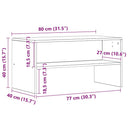 tv-bord 80x40x40 cm konstrueret træ kunsteg