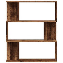 bogskab 80x24x96 cm konstrueret træ antikt træ