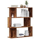 bogskab 80x24x96 cm konstrueret træ antikt træ