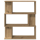 bogskab 80x24x96 cm konstrueret træ kunsteg