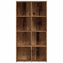 bogskab 66x30x130 cm konstrueret træ antikt træ