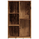 bogskab 50x25x80 cm konstrueret træ antikt træ