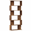bogskab 80x24x192 cm konstrueret træ antikt træ