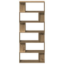 bogskab 80x24x192 cm konstrueret træ kunsteg