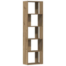bogskab 45x24x159 cm konstrueret træ kunsteg