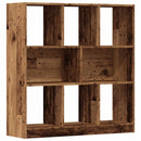 bogreol 97,5x29,5x100 cm konstrueret træ gammelt træ