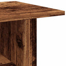tv-skab med hjul 80x40x45 cm konstrueret træ antikt trælook