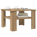 sofabord 60x60x42 cm konstrueret træ kunsteg