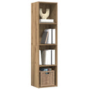 bogreol/tv-bord 36x30x143cm konstrueret træ gammelt trælook