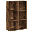 bogreol/skænk 66x30x98 cm konstrueret træ antikt træ