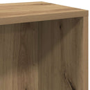 bogreol/skænk 66x30x98 cm konstrueret træ egetræ