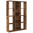 rumdeler/bogreol 100x24x140 cm konstrueret træ gammelt træ