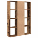 rumdeler/bogreol 100x24x140 cm konstrueret træ gammelt træ
