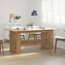 Spisebord artisan eg 180x90x76 cm konstrueret træ