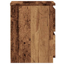 sengeborde 2 stk. 30x30x40 cm konstrueret træ antikt trælook