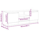 tv-bord 102x30x36 cm konstrueret træ antikt trælook