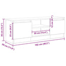 tv-bord 102x30x36 cm konstrueret træ kunsteg