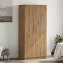 klædeskab 80x52x180 cm konstrueret træ egetræslook