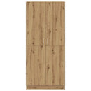 garderobe 90x52x200 cm konstrueret træ kunsteg