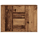 skab 88x30x64 cm konstrueret træ antikt trælook