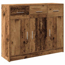 skænk 91x28x75 cm konstrueret træ antikt træ