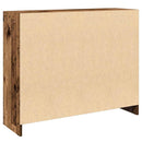 skænk 91x28x75 cm konstrueret træ antikt træ