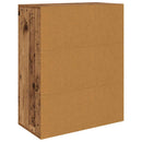 skænk 60x30x75 cm konstrueret træ antikt træ