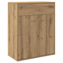 skænk 60x30x75 cm konstrueret træ egetræsfarve