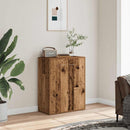 skænk 60x30x75 cm konstrueret træ antikt træ