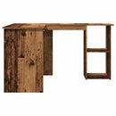 Hjørneskrivebord gammelt træ 120x140x75 cm konstruktionstræ