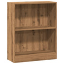 bogreol 60x24x76 cm konstrueret træ egetræsfarve