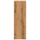 bogreol 60x24x76 cm konstrueret træ egetræsfarve