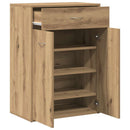 skoskab 60x35x84 cm konstrueret træ kunsteg