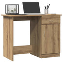 skrivebord 100x50x76 cm konstrueret træ kunsteg