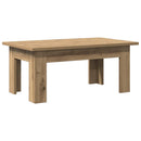 sofabord 100x60x42 cm konstrueret træ kunsteg