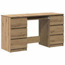 skrivebord 140x50x77 cm konstrueret træ kunsteg