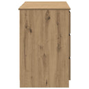 skrivebord 140x50x77 cm konstrueret træ kunsteg