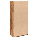bogskab 50x25x104 cm antikt trælook