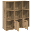 bogskab 98x29x97,5 cm konstrueret træ kunsteg