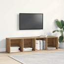 tv-bord 120x34x37 cm konstrueret træ egetræsfarve