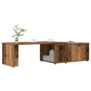 sofabord 150x50x35 cm konstrueret træ antikt træ